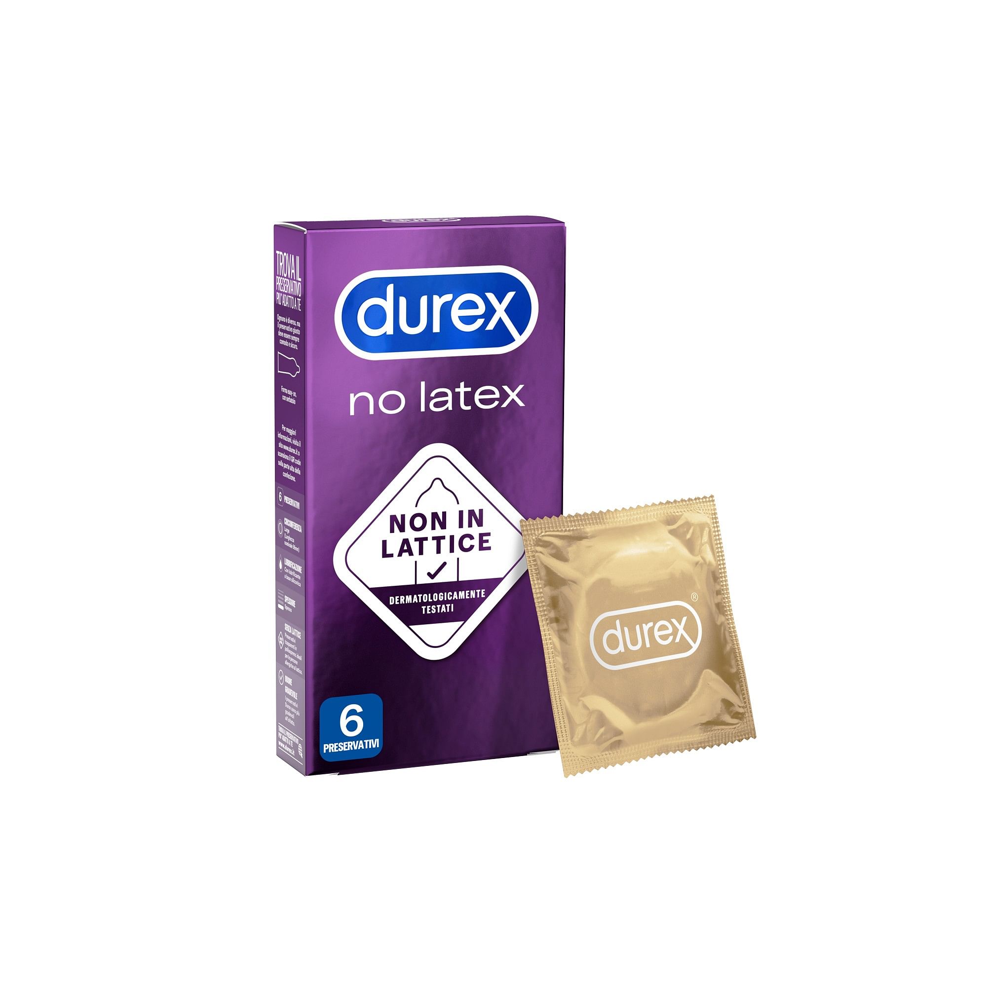 Profilattico Durex No Latex 6 Pezzi