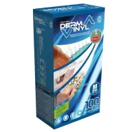 GUANTO DA ESAMINAZIONE MONOUSO NON STERILE IN VINILE SENZA POLVERE DERMAVINYL POWDER FREE TAGLIA MEDIUM MISURA 7-7,5 100 PEZZI