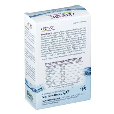 DRENAX FORTE MIRTILLO 60 COMPRESSE DRENAX FORTE MIRTILLO 60 COMPRESSE