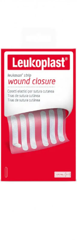 Cerotti per Sutura Leukosan Strip 6x38mm, 12 Pezzi