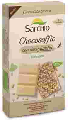 CHOCOSOFFIO BARRETTA CIOCCOLATO BIANCO CON RISO CROCCATE 3 PEZZI DA 25 G