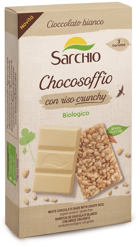 Barrette Sarchio Chocosoffio cioccolato bianco senza glutine 75g