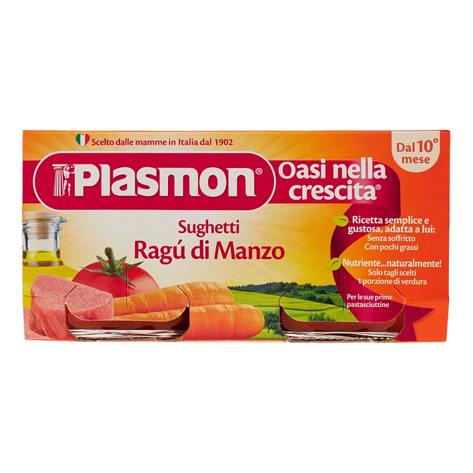 Plasmon Sughetto Ragu' Di Manzo 80 G X 2 Pezzi