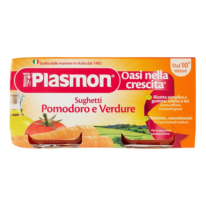 Plasmon Sughetto Pomodoro E Verdure 80 G X 2 Pezzi