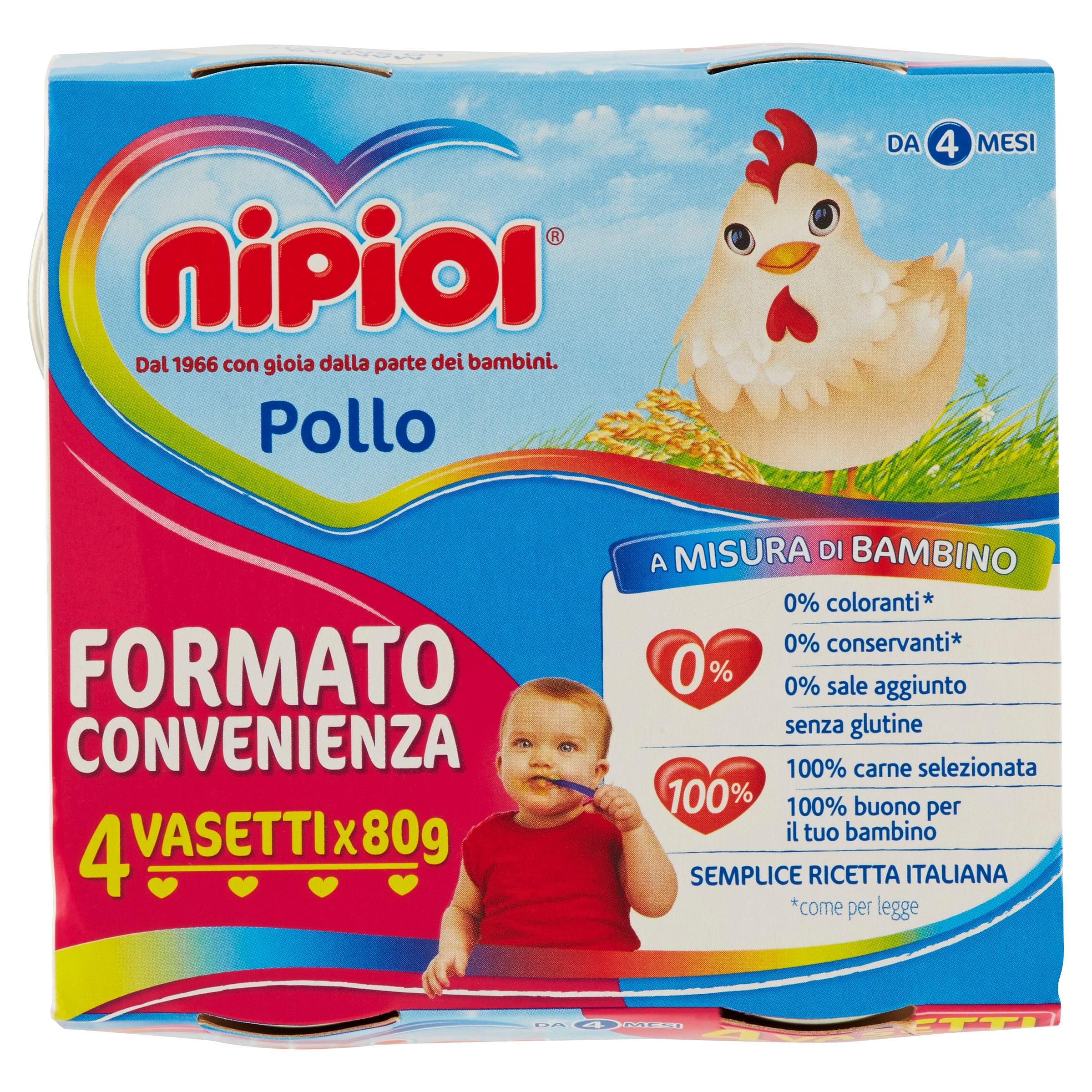 Nipiol Omogeneizzato Pollo 4 X 80 G