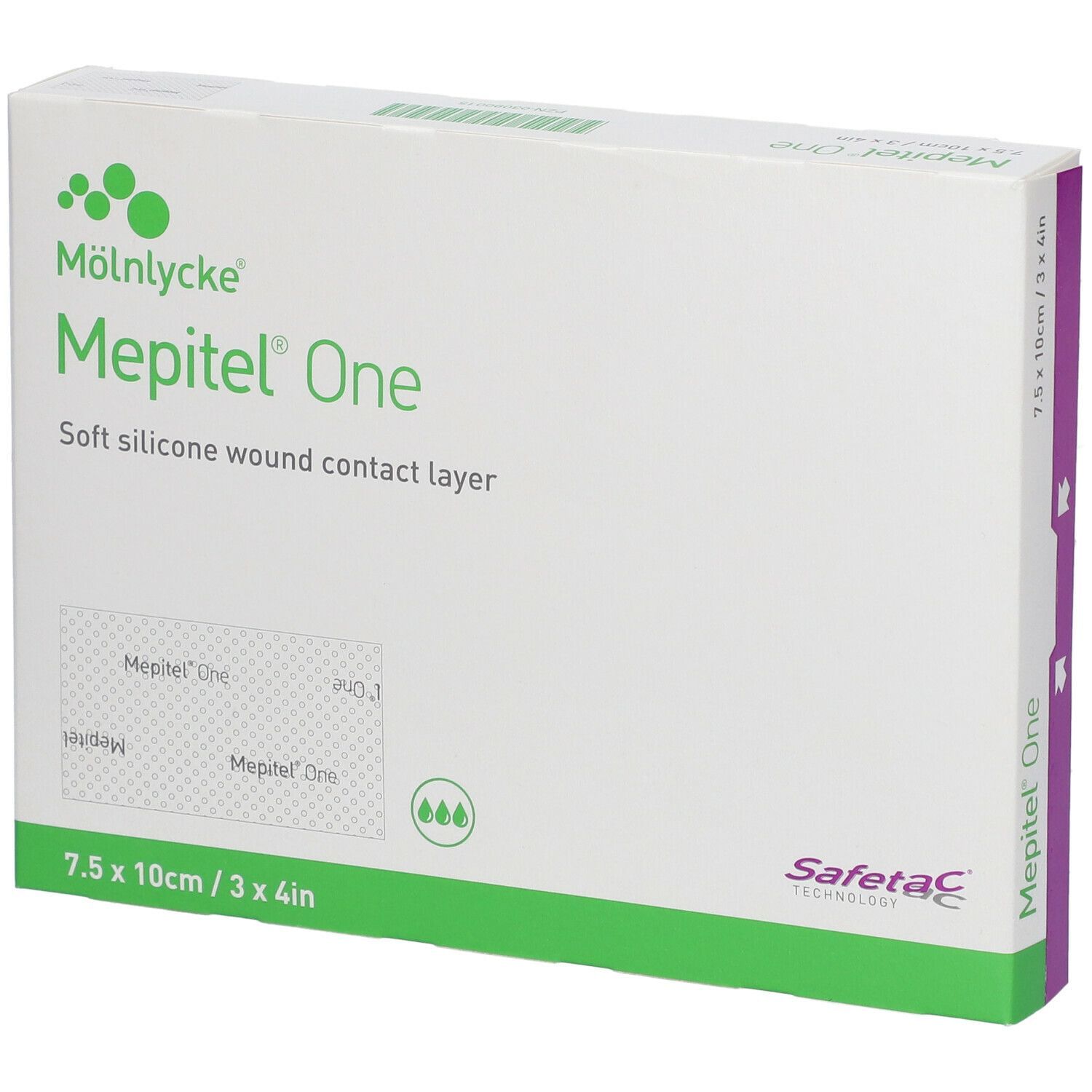 Medicazione Di Contatto Trasparente Non Assorbente Con Strato Di Contatto Mepitel One 7,5 X10 Cm 10 Pezzi Articolo 289300