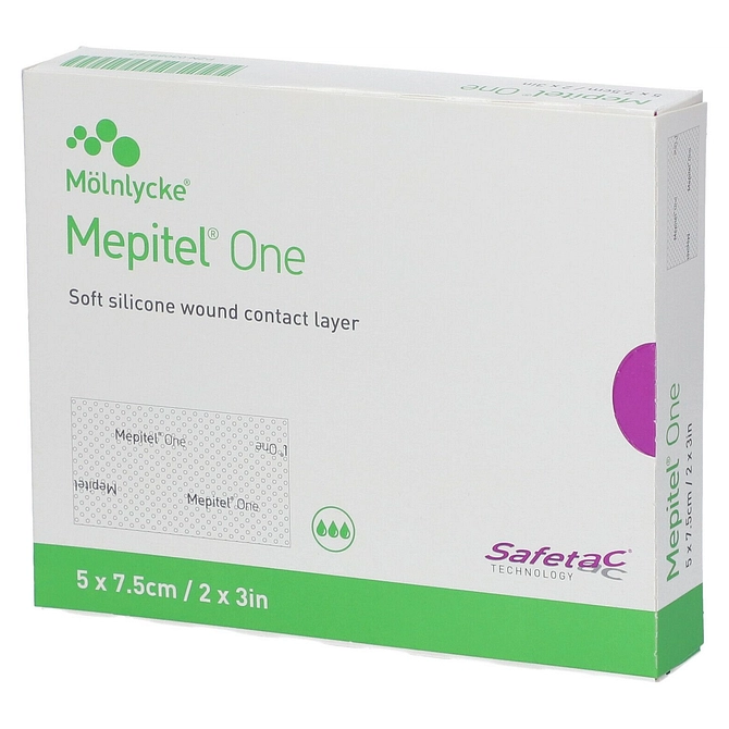 Medicazione Di Contatto Trasparente Non Assorbente Con Strato Di Contatto Mepitel One 5 X7,5 Cm 10 Pezzi Articolo 289100