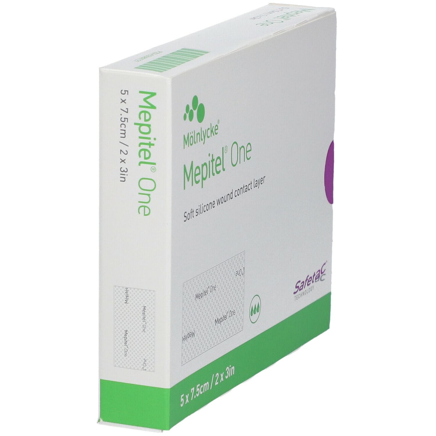 MEDICAZIONE DI CONTATTO TRASPARENTE NON ASSORBENTE CON STRATO DI CONTATTO MEPITEL ONE 5X7,5CM 10 PEZZI ARTICOLO 289100