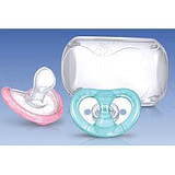 NUBY NT SUCCHIETTO ORTODONTICO NATURAL-FLEX CON CONTENITORE IGIENICO 0-6 MESI