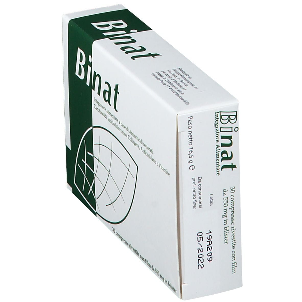 Integratore Binat per capelli, unghie e pelle, 30 compresse