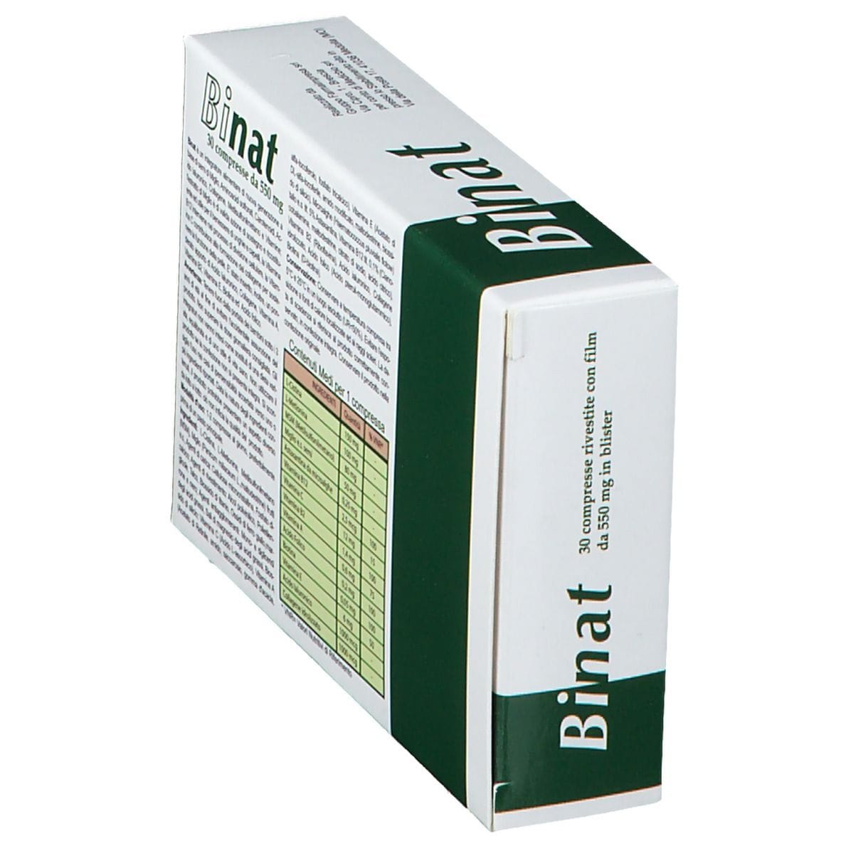 Integratore Binat per capelli, unghie e pelle, 30 compresse