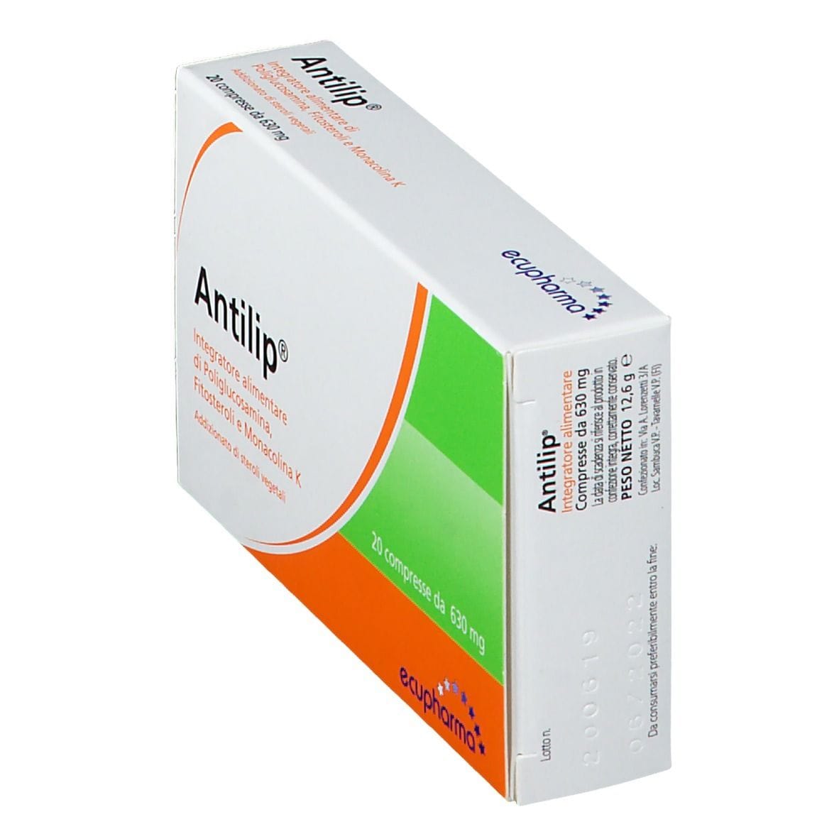 Integratore Antilip per il colesterolo, 20 compresse