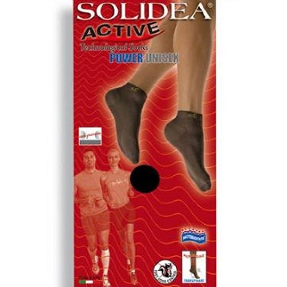 Mini-calza Solidea Active Power unisex, taglia 3-L blu navy