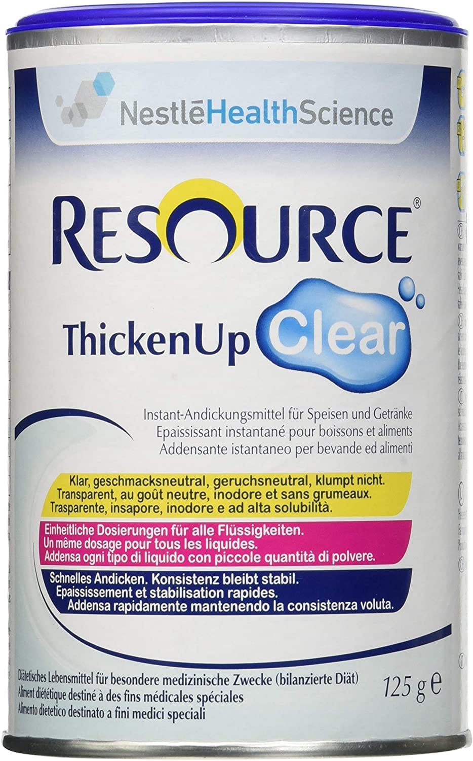 RESOURCE THICKENUP CLEAR ADDENSANTE ISTANTANEO NEUTRO BARATTOLO 125 G