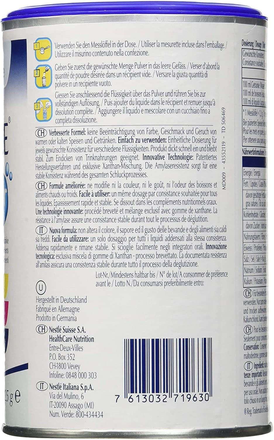 RESOURCE THICKENUP CLEAR ADDENSANTE ISTANTANEO NEUTRO BARATTOLO 125 G