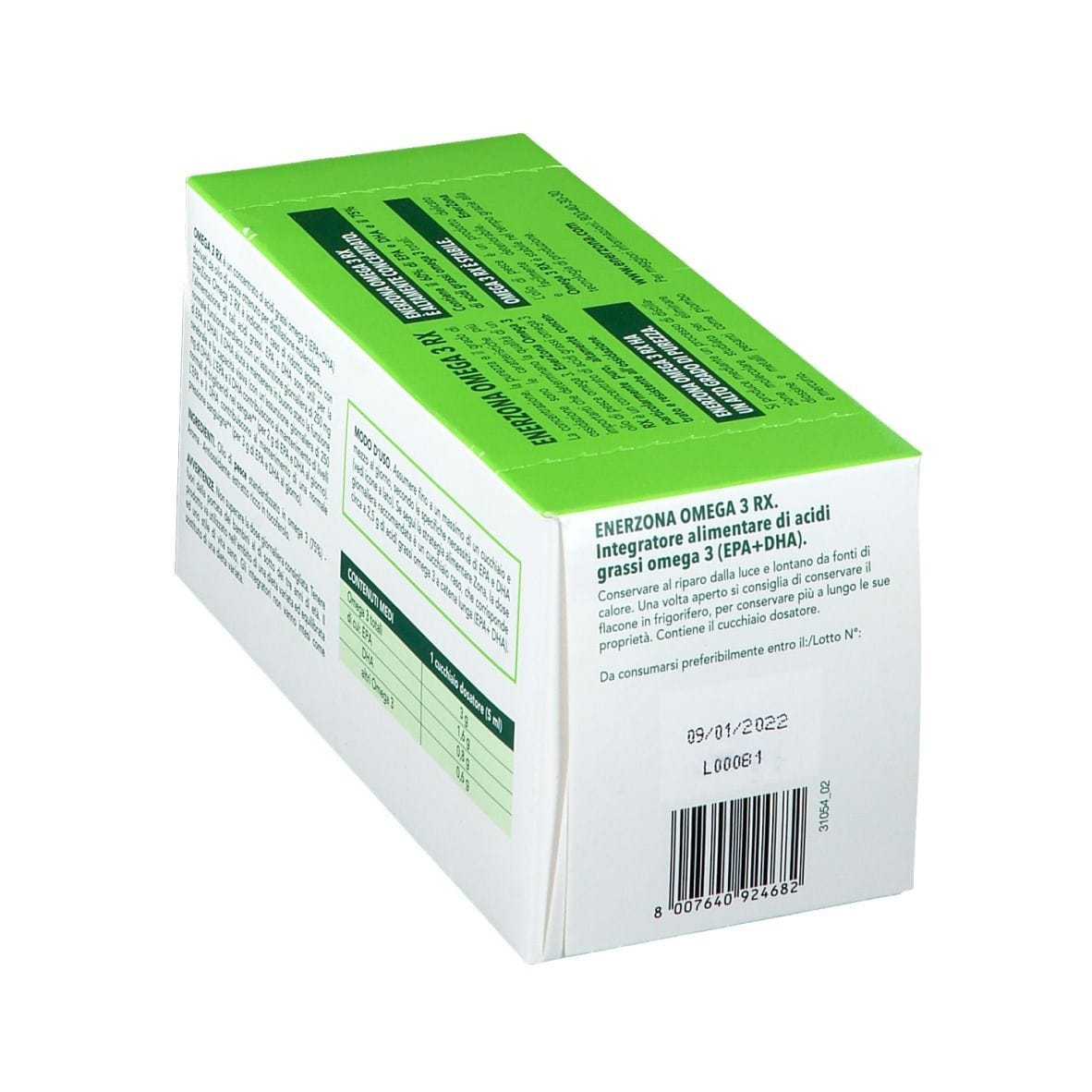 ENERZONA OMEGA 3 RX 5 FLACONI