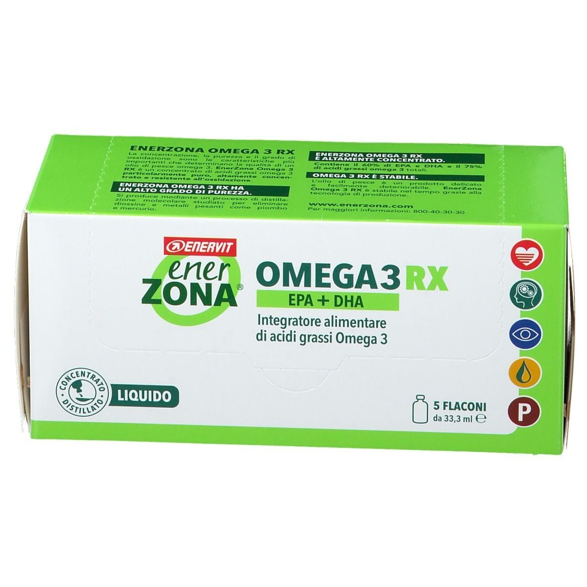 ENERZONA OMEGA 3 RX 5 FLACONI