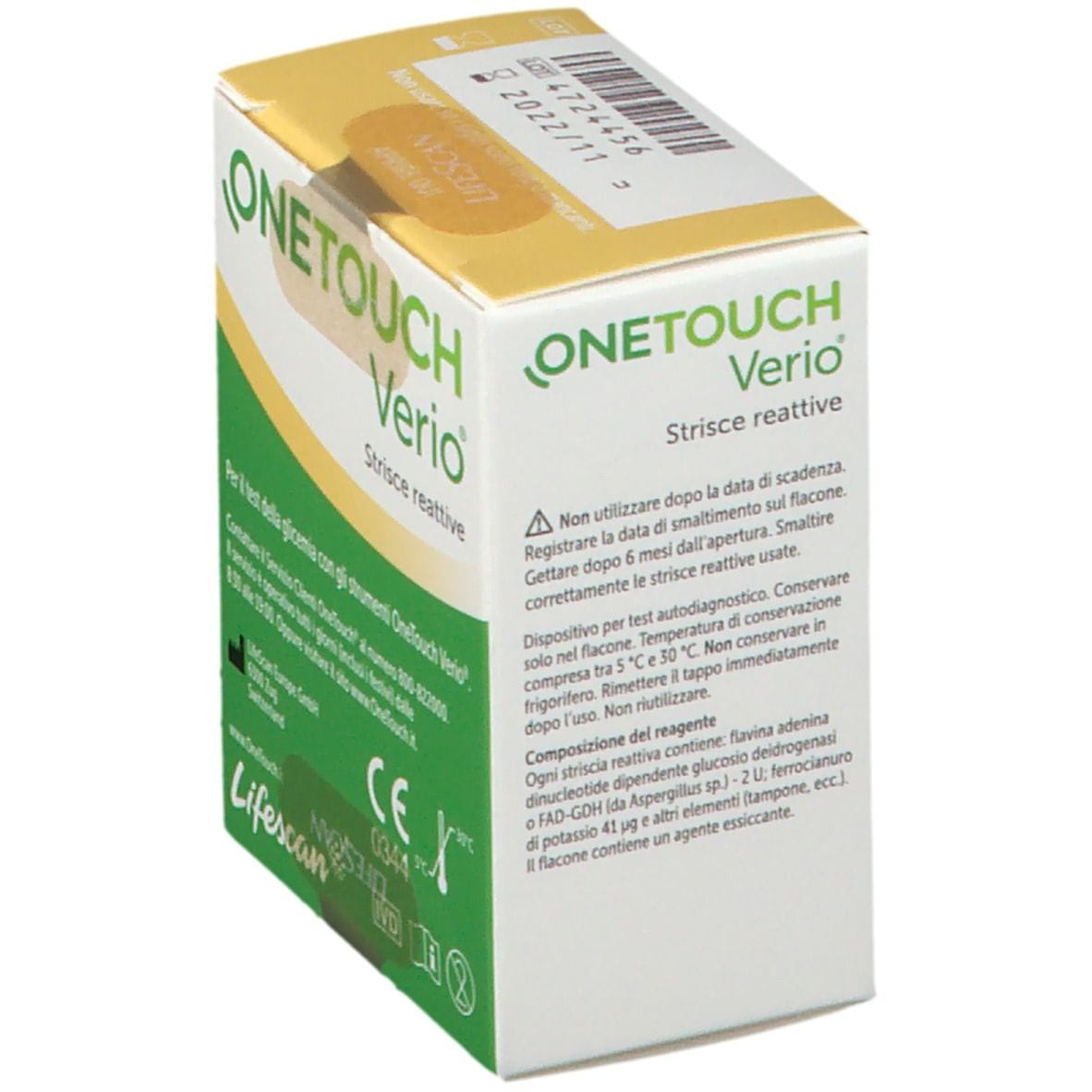 STRISCE MISURAZIONE GLICEMIA ONETOUCH VERIO 50 PEZZI