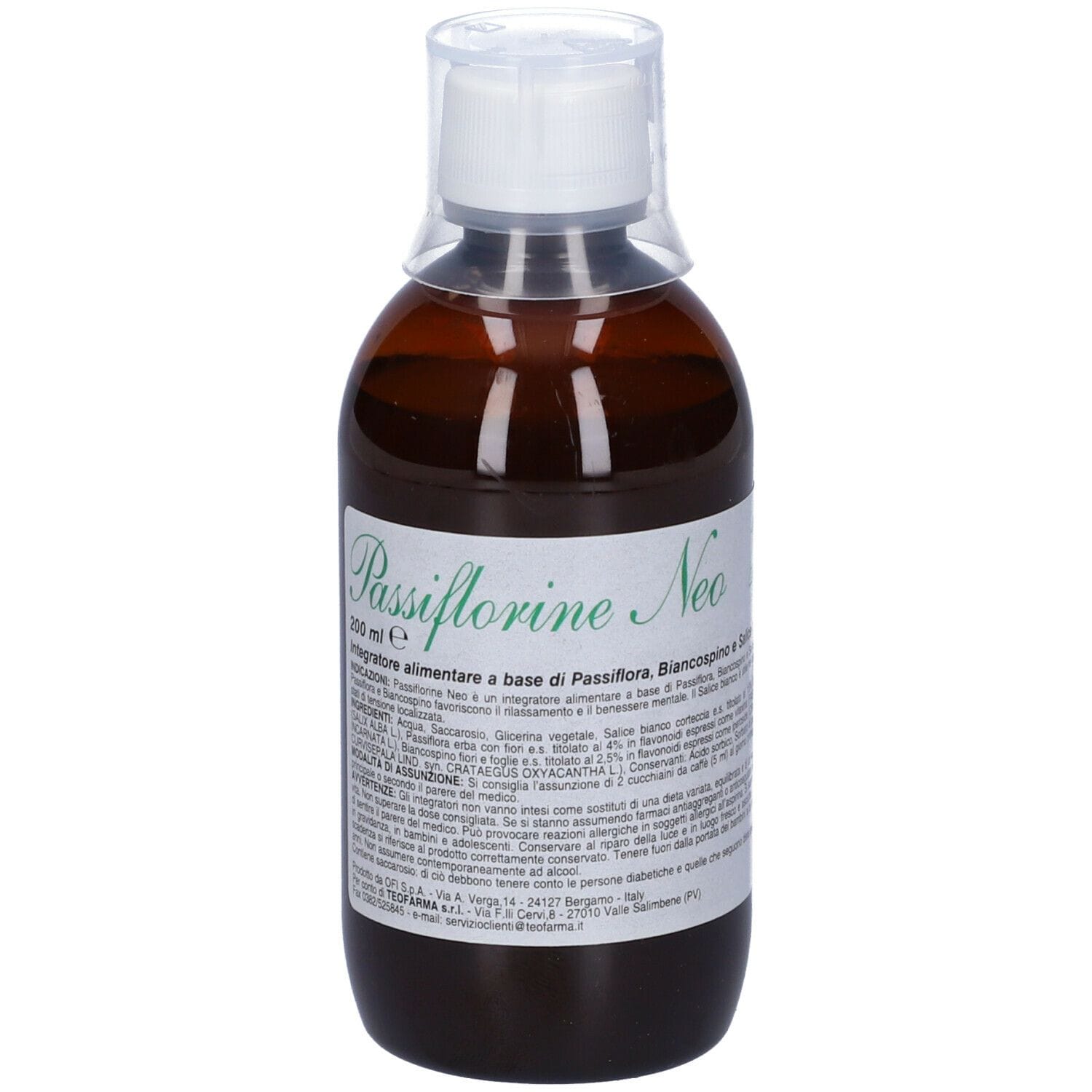Sciroppo Passiflorine Neo per relax e sonno, 200ml