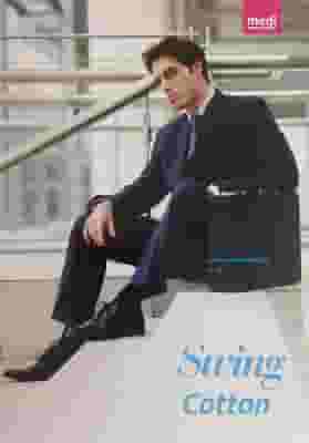 Gambaletto compressivo Medi Swing Man in microfibra, blu