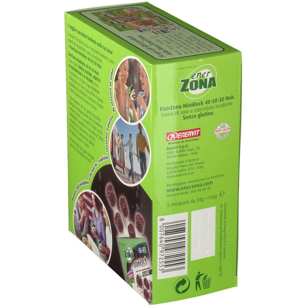 ENERZONA MINIROCK NOIR CIOCCOLATO FONDENTE ASTUCCIO 5 BUSTE