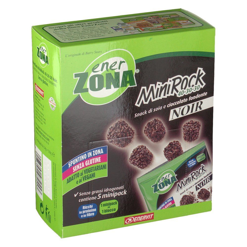 Enerzona Minirock Noir Cioccolato Fondente Astuccio 5 Buste