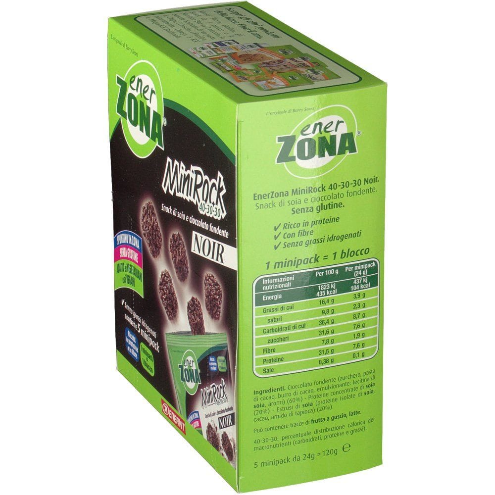 ENERZONA MINIROCK NOIR CIOCCOLATO FONDENTE ASTUCCIO 5 BUSTE