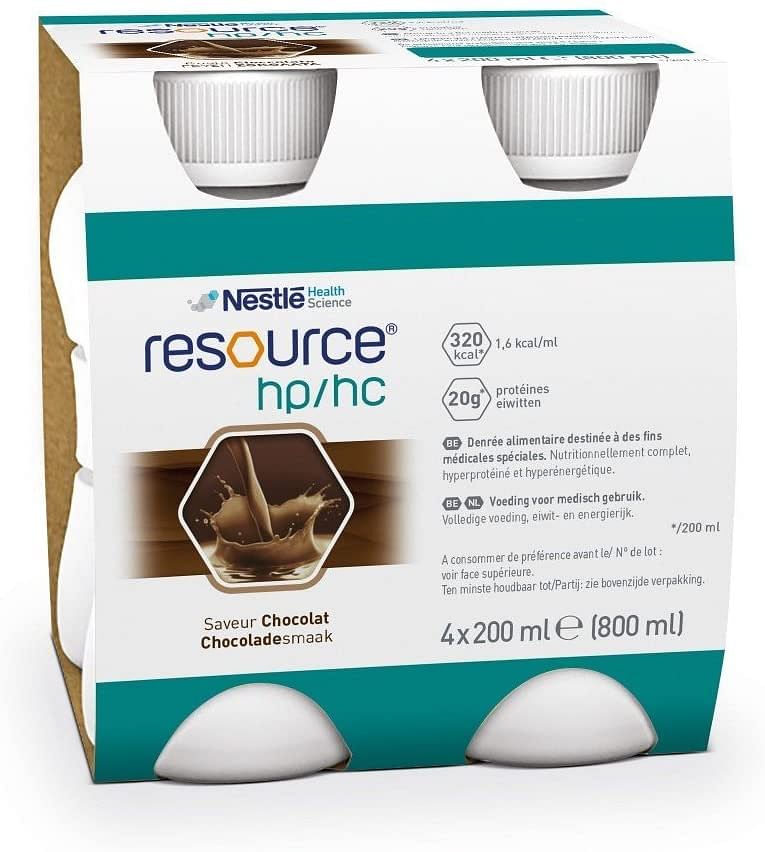 Resource Hp/Hc Cioccolato 4 Bottiglie 200 Ml