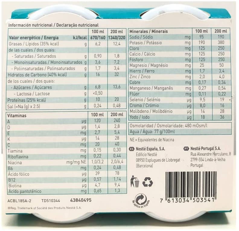 RESOURCE HP/HC FRAGOLA 4 BOTTIGLIE 200 ML