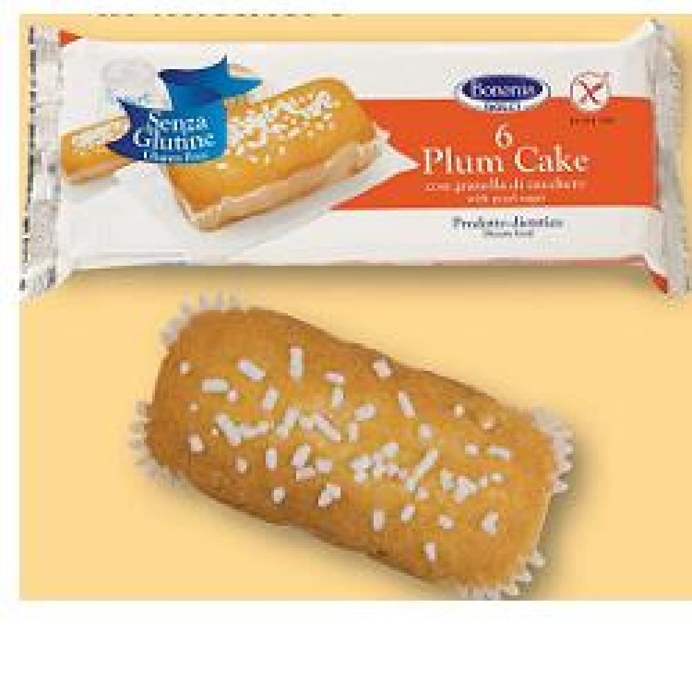 Plumcake senza glutine Bononia con granella di zucchero, 6 pezzi