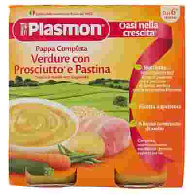 PLASMON OMOGENEIZZATO PAPPE PROSCIUTTO VERDURA PASTINA 190 G X 2 PEZZI