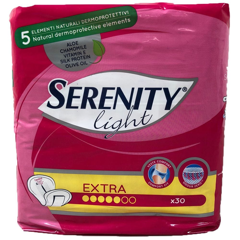 PANNOLONE PER INCONTINENZA SAGOMATO SERENITY LIGHT LADY EXTRA 30 PEZZI