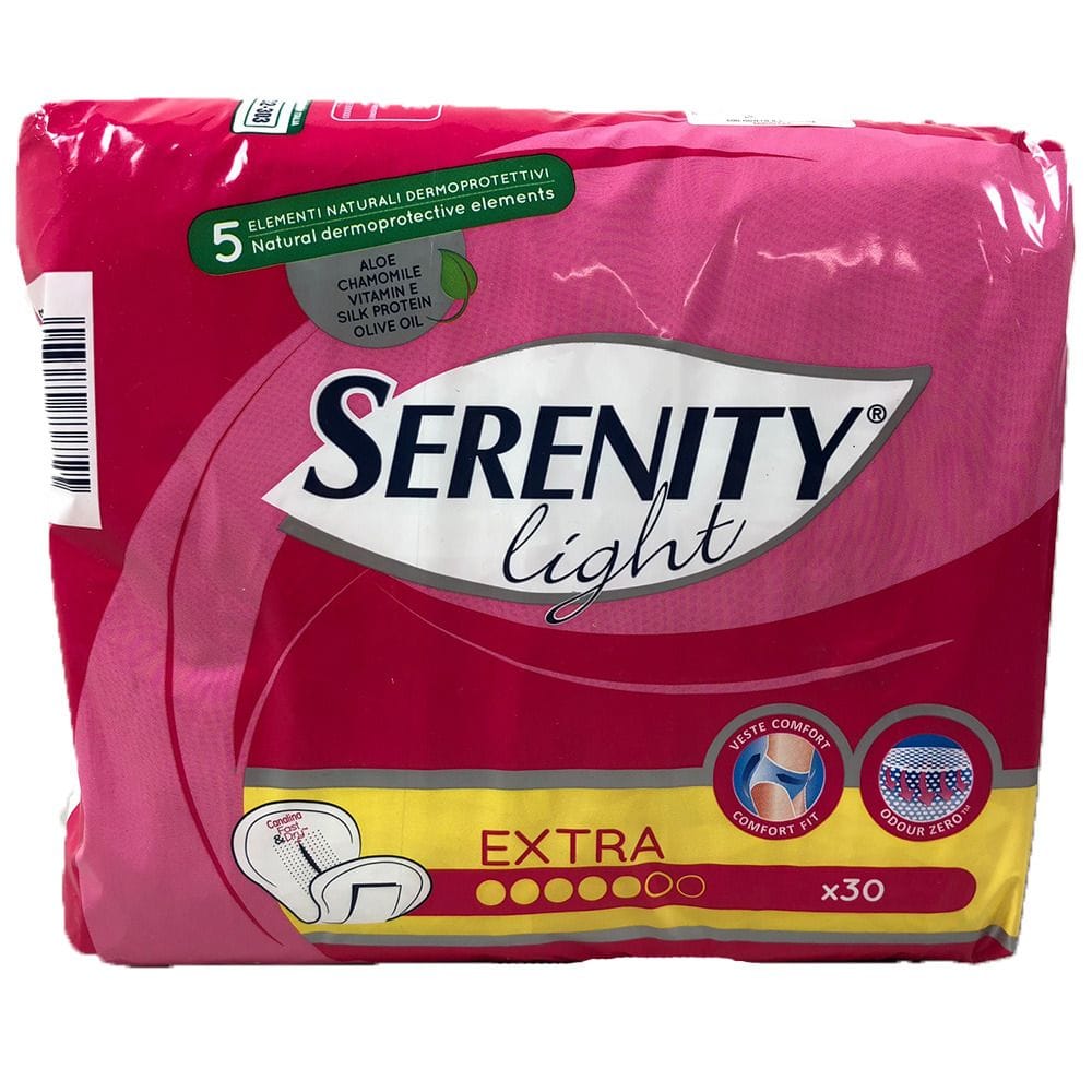 PANNOLONE PER INCONTINENZA SAGOMATO SERENITY LIGHT LADY EXTRA 30 PEZZI