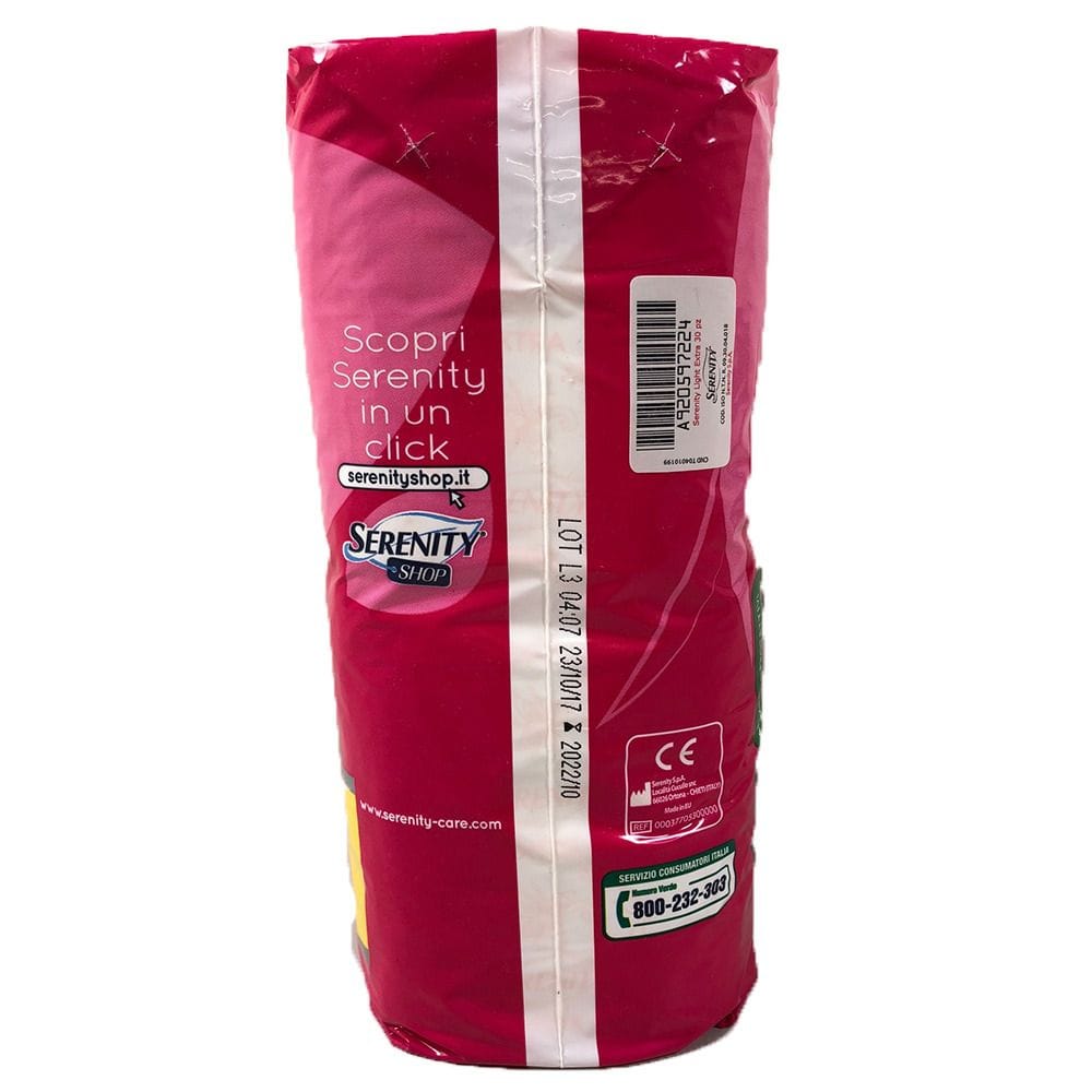 PANNOLONE PER INCONTINENZA SAGOMATO SERENITY LIGHT LADY EXTRA 30 PEZZI