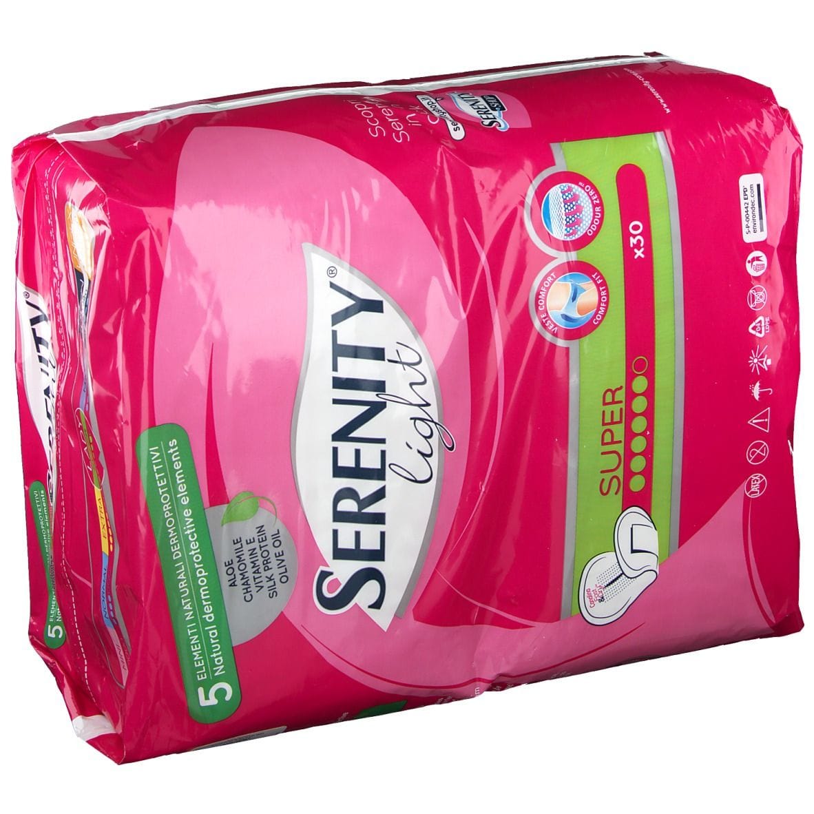 PANNOLONE PER INCONTINENZA SERENITY LIGHT LADY SUPER 30 PEZZI