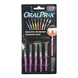 ORALPROX BLISTER DA 6 SPAZZOLINI INTERDENTALI MISURA 0 COLORE VIOLA