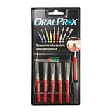 ORALPROX BLISTER DA 6 SPAZZOLINI INTERDENTALI MISURA 5 COLORE ROSSO