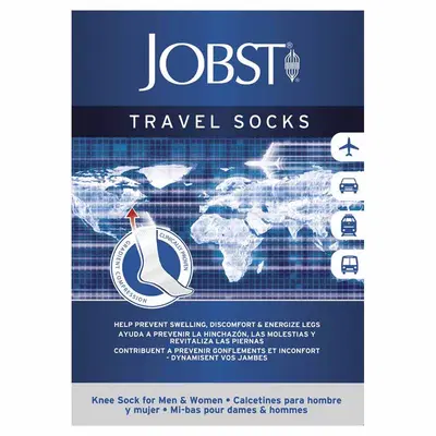 CALZA COMPRESSIVA JOBST TRAVEL SOCKS 15-20MMHG GAMBALETTO BLU LARGE ARTICOLO 788470000601 CALZA COMPRESSIVA JOBST TRAVEL SOCKS 15-20MMHG GAMBALETTO BLU LARGE ARTICOLO 788470000601