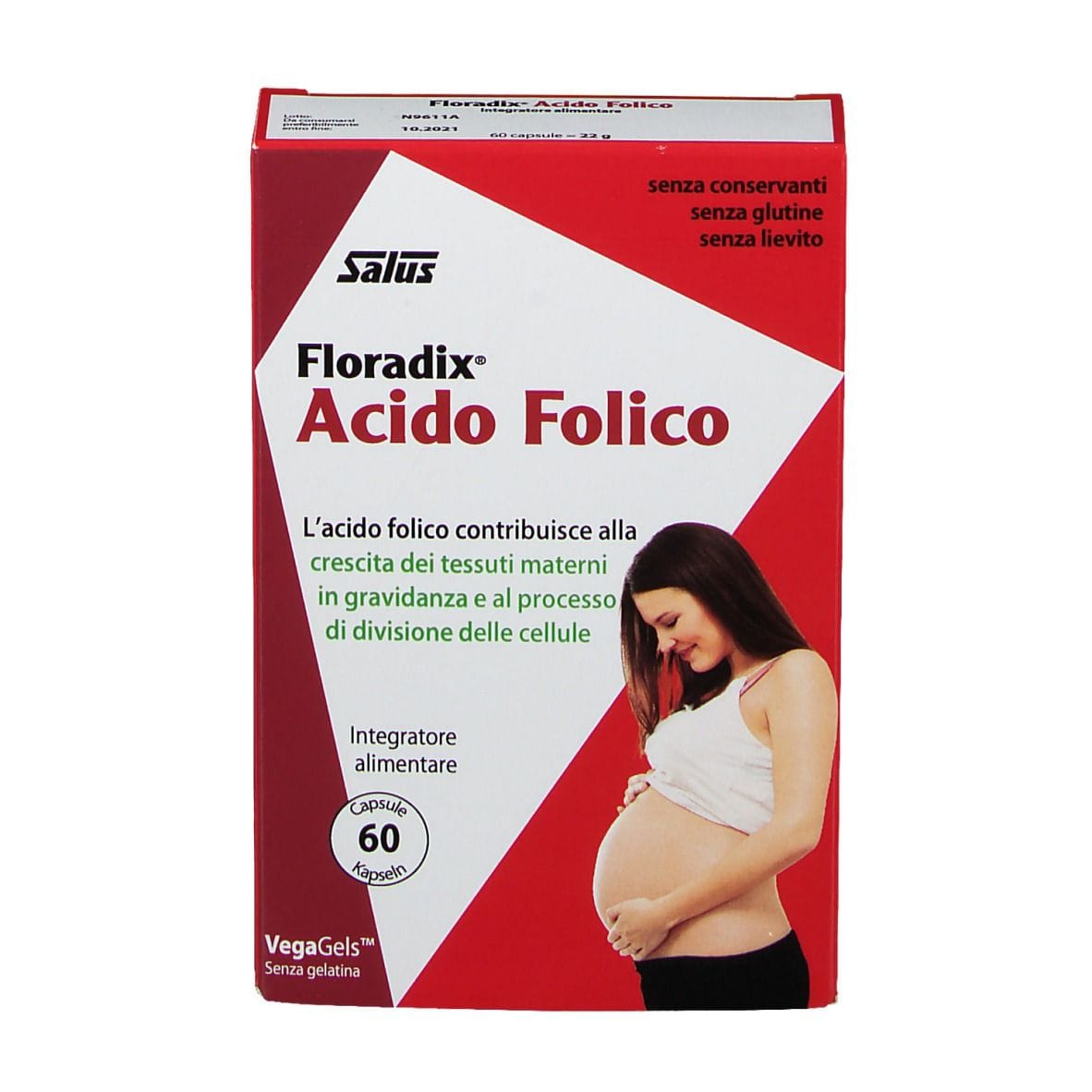 Integratore Floradix Acido Folico per la Gravidanza, 60 Capsule