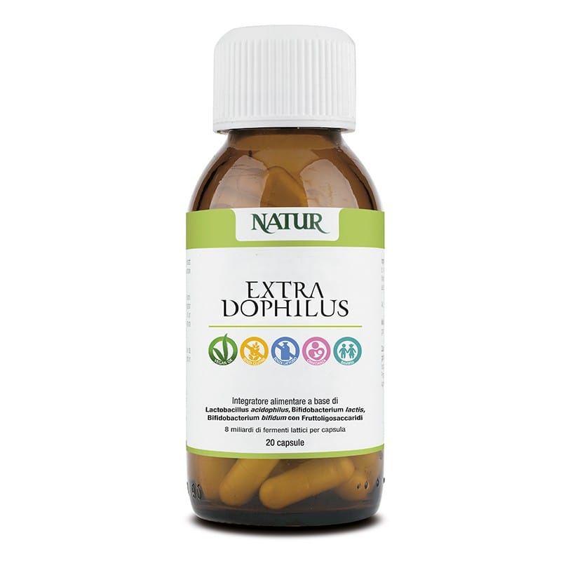 Integratore Extradophilus con probiotici e FOS, 60 capsule