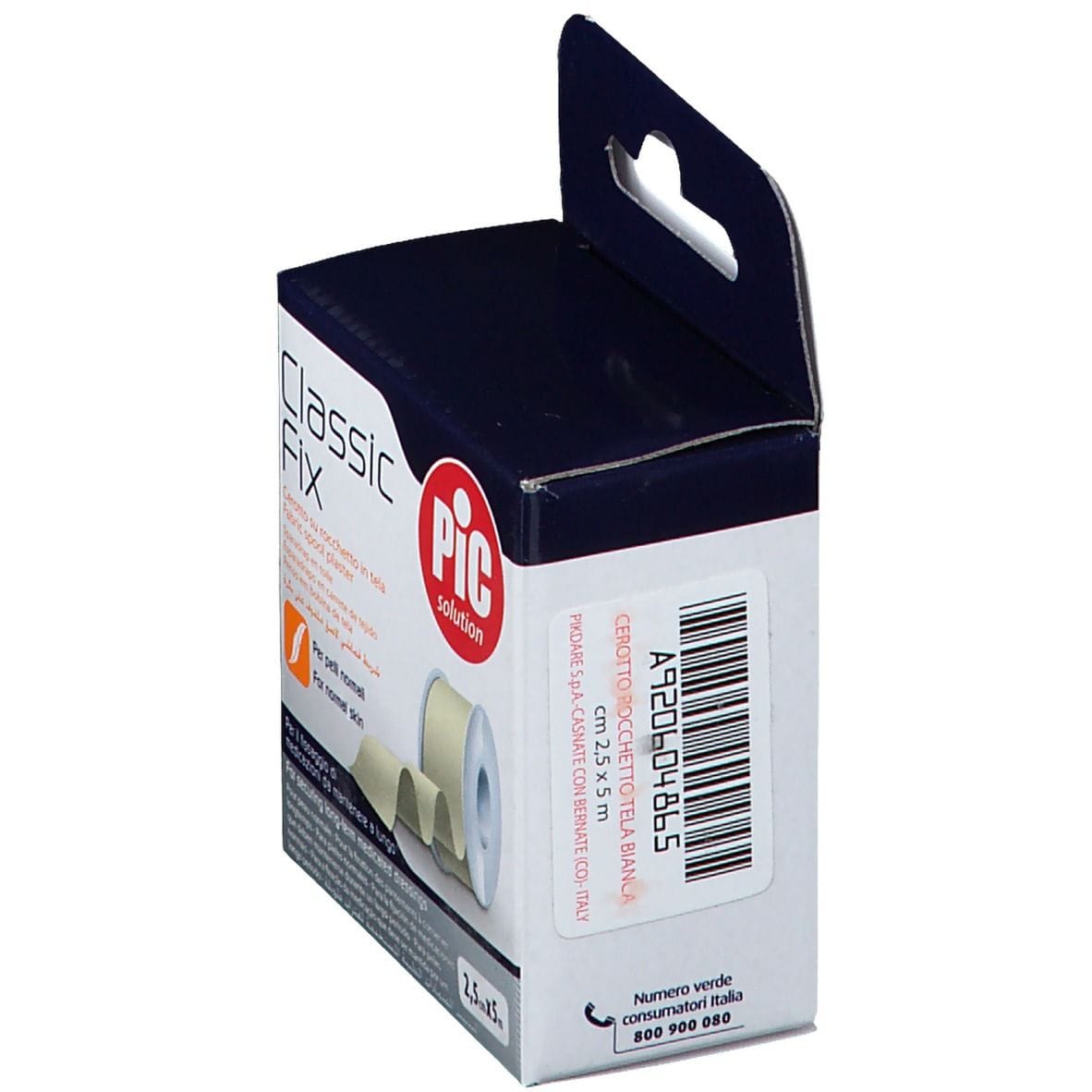 Cerotto in rocchetto PIC Classic Fix White tela 2,5x500cm