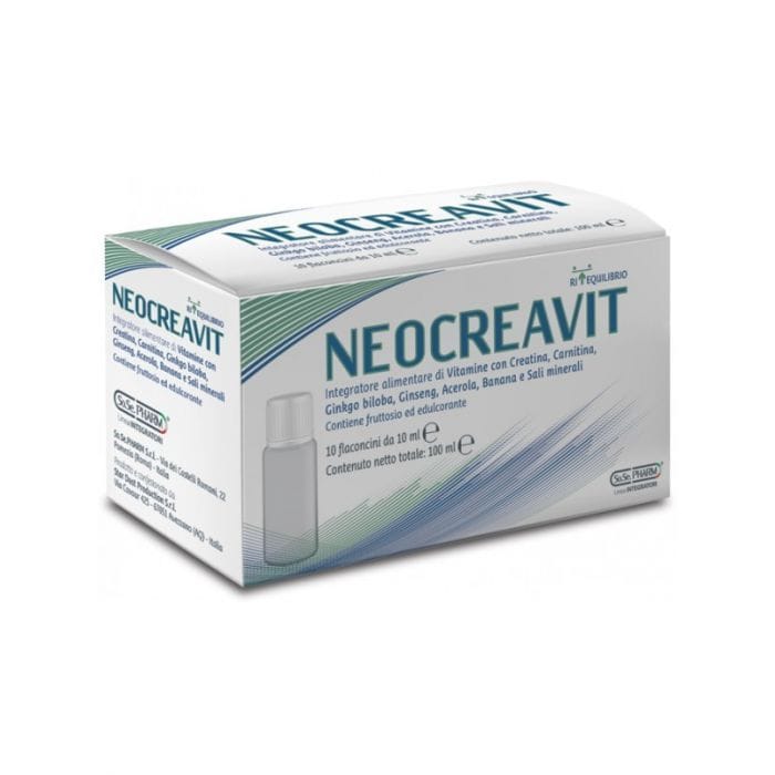 Integratore Neocreavit con creatina e vitamine, 10 monodose