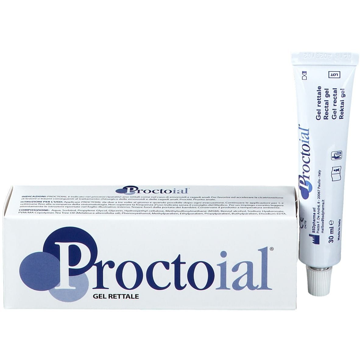 PROCTOIAL GEL RETTALE EMORROIDI RAGADI 30 ML
