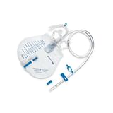 SACCA RACCOGLI URINA DA GAMBA PER INCONTINENZA 3 CAMERE COMFORT 500 ML A BASSO PROFILO IN PVC LATO RIVESTITO TNT CON TUBO DIRITTO 45 CM SENZA PUNTO DI PRELIEVO VARIABILE 8 PEZZI