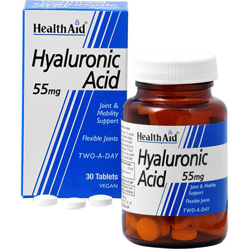 Integratore HealthAid Acido Ialuronico 55mg, 30 compresse