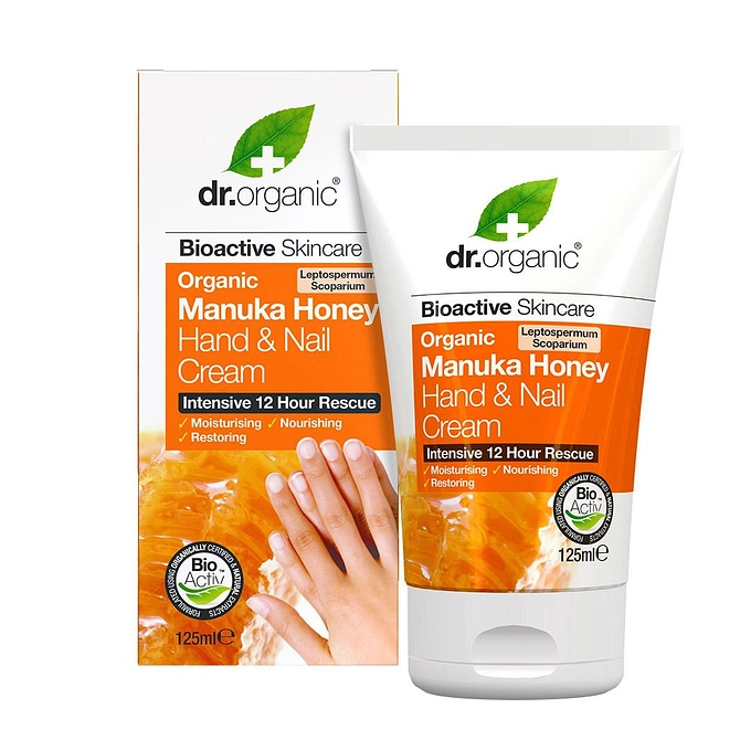 Dr Organic Manuka Honey Miele Di Manuka Hand Nail Cream Crema Mani 125 Ml