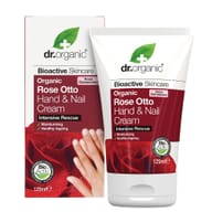 Crema Mani Dr Organic Rose Otto con Aloe e Vitamina E, 125ml