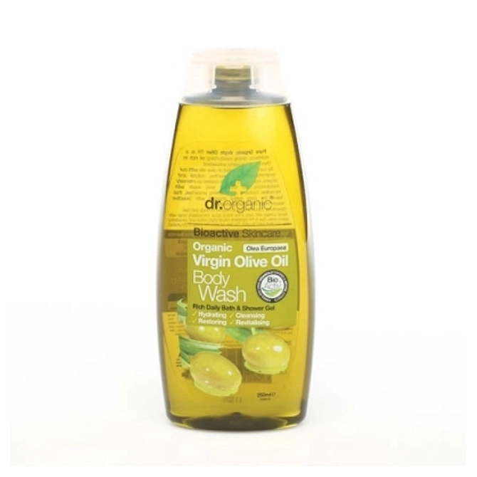 Dr Organic Virgin Olive Oil Olio Di Oliva Body Wash Detergente Corpo 250 Ml