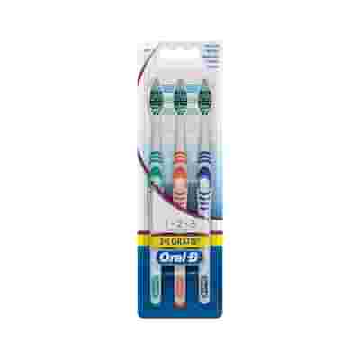 ORALB 123 CLASSIC CARE SPAZZOLINO MANUALE 3 PEZZI