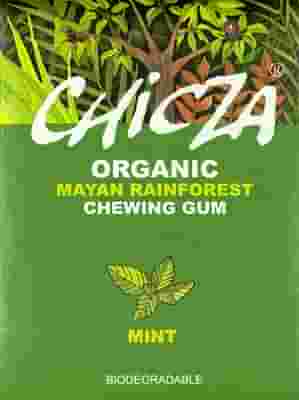 CHICZA CHEWING GUM BIODEGRADABILE E 100% BIOLOGICO SENZA GLUTINE E SENZA LATTOSIO SENZA ASPARTAME KOSHER GUSTO MENTA CONTENENTE 12 GOMME DA 30 G